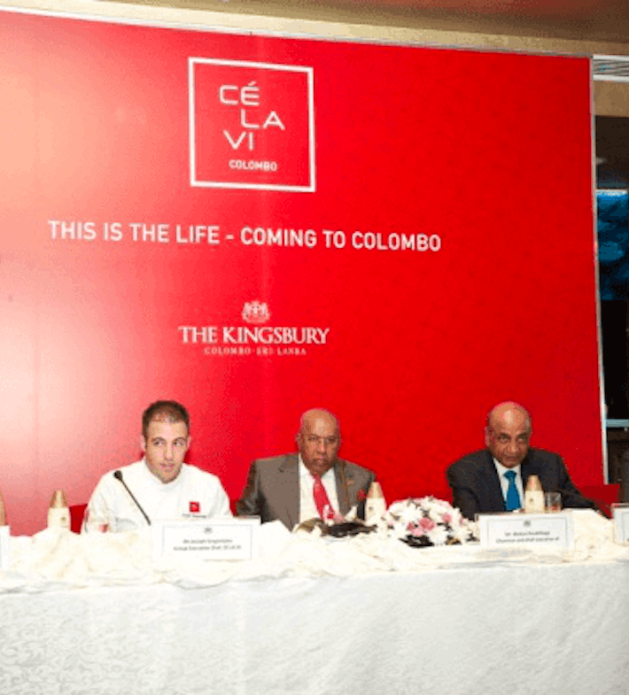 Executive team of Kingsbury and CELAVI at a conference
