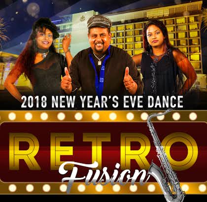 2018 New Year's eve dance 'Retro Fusion' poster