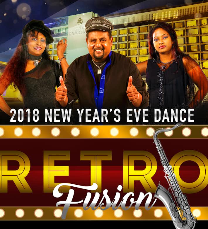 2018 New Year's eve dance 'Retro Fusion' poster