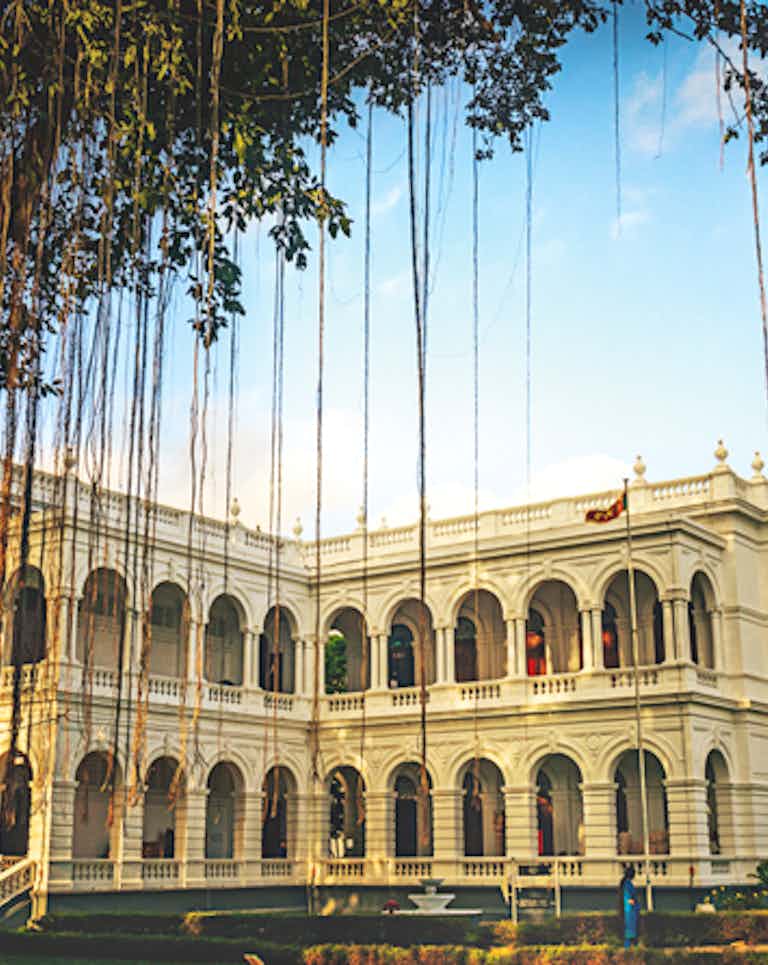 Side view of the Colombo national museum 