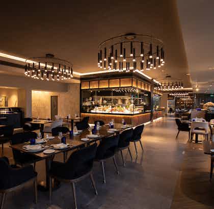 Elegant seafood restaurant at The Kingsbury Hotel
